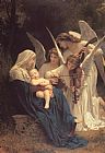 Virgin Canvas Paintings - The Virgin with Angels